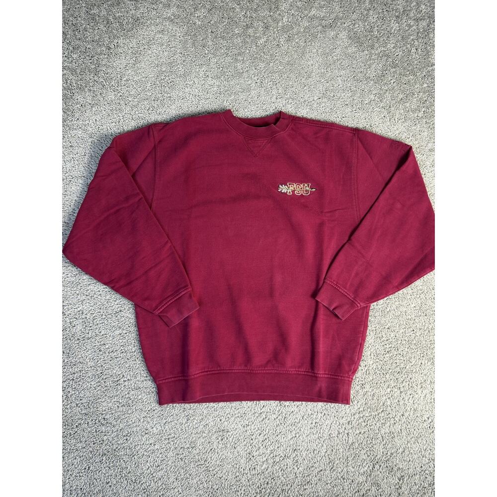 VTG Florida State Seminoles Sweatshirt Mens L Red NCAA Football Cutter & Buck